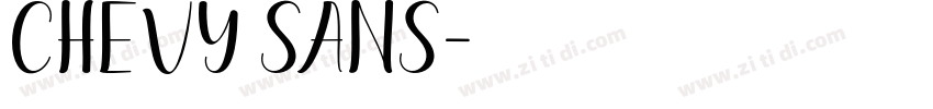 chevy sans字体转换